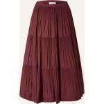 Dunkelrote Patrizia Pepe Festliche Röcke mit Reißverschluss aus Baumwollmischung für Damen Größe S 