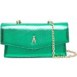 Grüne Patrizia Pepe Damenschultertaschen & Damenshoulderbags aus Leder mit Kettenhenkel 
