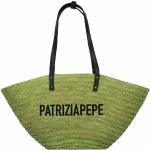 Reduzierte Limettengrüne Patrizia Pepe Damenschultertaschen & Damenshoulderbags aus Stroh 