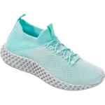 Mintgrüne Casual Low Sneaker ohne Verschluss in Normalweite aus Textil Atmungsaktiv für Damen Größe 41 