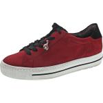 Rote Paul Green High Top Sneaker & Sneaker Boots aus Nubukleder für Damen Größe 40 