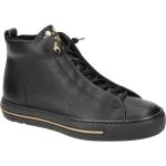 Schwarze Paul Green High Top Sneaker & Sneaker Boots mit Reißverschluss in Normalweite aus Glattleder mit herausnehmbarem Fußbett für Damen Größe 41,5 