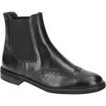 Schwarze Elegante Paul Green Runde Ankle Boots & Klassische Stiefeletten in Normalweite aus Glattleder mit herausnehmbarem Fußbett für Damen Größe 39 mit Absatzhöhe 5cm bis 7cm 