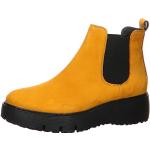 Gelbe Paul Green Chelsea-Boots aus Nubukleder für Damen Größe 41 