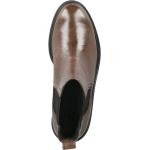 Braune Paul Green Chelsea-Boots aus Leder für Damen Größe 40 