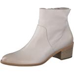 Beige Paul Green Ankle Boots & Klassische Stiefeletten in Breitweite aus Leder für Damen Größe 40 