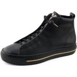 Reduzierte Schwarze Paul Green High Top Sneaker & Sneaker Boots mit Schnürsenkel in Normalweite aus Frottee für Damen Größe 37,5 
