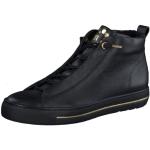 Reduzierte Schwarze Paul Green High Top Sneaker & Sneaker Boots mit Schnürsenkel in Breitweite aus Frottee für Damen Größe 39 
