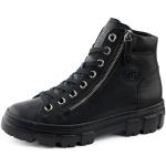 Reduzierte Schwarze Paul Green High Top Sneaker & Sneaker Boots mit Schnürsenkel in Normalweite aus Frottee für Damen Größe 38 