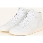 Weiße Paul Green High Top Sneaker & Sneaker Boots mit Reißverschluss aus Leder für Damen Größe 38 