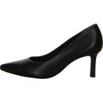 Schwarze Paul Green High Heels & Stiletto-Pumps in Breitweite aus Glattleder für Damen mit Absatzhöhe 5cm bis 7cm 