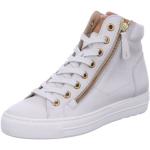 Beige Paul Green High Top Sneaker & Sneaker Boots mit Schnürsenkel in Normalweite aus Leder leicht für Damen Größe 38,5 