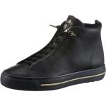 Schwarze Casual Paul Green High Top Sneaker & Sneaker Boots mit Reißverschluss in Normalweite aus Leder leicht für Damen 
