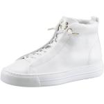 Reduzierte Weiße Casual Paul Green High Top Sneaker & Sneaker Boots mit Reißverschluss in Normalweite aus Leder leicht für Damen Größe 40,5 