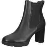 Reduzierte Schwarze Casual Paul Green Runde Blockabsatz High Heel Stiefeletten & High Heel Boots in Normalweite aus Leder für Damen Größe 42 