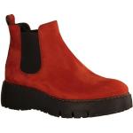 Reduzierte Rote Paul Green Ankle Boots & Klassische Stiefeletten aus Leder für Damen Größe 38 