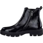 Reduzierte Schwarze Lack-Optik Paul Green Ankle Boots & Klassische Stiefeletten mit Reißverschluss aus Leder Leicht für Damen Größe 40,5 mit Absatzhöhe bis 3cm 