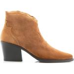 Braune Paul Green Spitze Cowboy-Boots & Cowboystiefeletten aus Veloursleder für Damen Größe 37,5 mit Absatzhöhe 5cm bis 7cm 