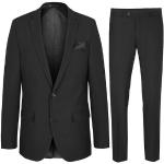 Anthrazitfarbene Unifarbene Paul Malone Businesskleidung für Herren Größe 4 XL 2-teilig 