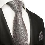 Reduzierte Silbergraue Paisley Elegante Paul Malone Krawatten-Sets aus Seide für Herren - versandkostenfrei 