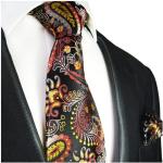 Herren Elegant Check Krawatte & Einstecktuch Set Seide Krawatte für Herren Männer Hochzeit Krawatte Taschentuch für Business-Anzug Partys mit Geschenkbox Feier 