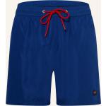 Blaue PAUL & SHARK Herrenbadeshorts & Herrenboardshorts mit Klettverschluss aus Polyester Größe 3 XL 