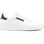 Weiße PAUL & SHARK Low Sneaker aus Kalbsleder für Herren Größe 44 
