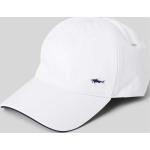 Weiße Unifarbene PAUL & SHARK Snapback-Caps aus Polyester für Herren Größe XXL 