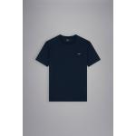 Marineblaue Kurzärmelige PAUL & SHARK T-Shirts aus Baumwolle für Herren Größe M 