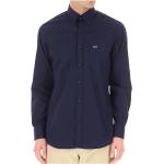 Reduzierte Blaue Unifarbene Langärmelige PAUL & SHARK Button Down Kragen Shirts mit Tasche mit Knopf für Herren Größe XL 