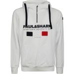 Reduzierte Weiße PAUL & SHARK Herrenhoodies & Herrenkapuzenpullover mit Hai-Motiv mit Reißverschluss mit Kapuze Größe XL 