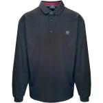 Schwarze Langärmelige PAUL & SHARK Herrenpoloshirts & Herrenpolohemden aus Baumwolle Größe 4 XL für den für den Frühling 
