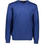 Reduzierte Blaue Langärmelige PAUL & SHARK Herrensweatshirts mit Hai-Motiv aus Wolle Größe M 