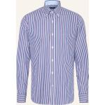 Blaue Gestreifte PAUL & SHARK Button Down Kragen Hemden mit Umschlagmanschette aus Baumwolle für Herren 
