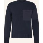 Reduzierte Dunkelblaue PAUL & SHARK Herrensweatshirts mit Reißverschluss aus Baumwolle Größe XL 