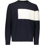 Reduzierte Marineblaue Unifarbene Oversize Langärmelige PAUL & SHARK Herrensweatshirts aus Wolle Größe L 