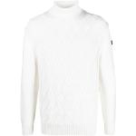 Weiße PAUL & SHARK Rollkragen Herrensweatshirts aus Wolle Größe XL für den für den Winter 
