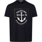 Reduzierte Marineblaue Maritime PAUL & SHARK Rundhals-Ausschnitt T-Shirts für Herren Größe L 