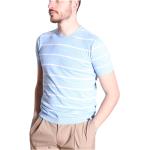 Reduzierte Himmelblaue Gestreifte PAUL & SHARK T-Shirts für Herren Größe M 
