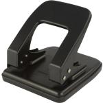 PAVO Premium Bürolocher mit Anschlagschiene für 35 Blatt Metallgehäuse schwarz - PA-8006823//01
