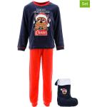 Reduzierte Dunkelblaue PAW Patrol Kinderschlafanzüge & Kinderpyjamas aus Polyester für Jungen Größe 110 2-teilig 