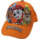 Orange PAW Patrol Basecaps für Kinder & Baseball-Caps für Kinder mit Klettverschluss aus Baumwolle für Mädchen 