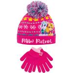 Pinke PAW Patrol Skye Mütze Schal Handschuh Sets für Kinder mit Bommeln für Mädchen für den für den Winter 