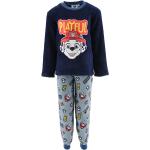 Reduzierte Dunkelblaue PAW Patrol Kinderschlafanzüge & Kinderpyjamas aus Polyester für Jungen Größe 104 