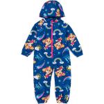 Blaue PAW Patrol Skye Kinderschlafanzüge & Kinderpyjamas mit Reißverschluss aus Fleece für Mädchen Größe 122 