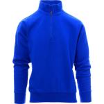 Royalblaue Melierte Herrensweatshirts mit Reißverschluss Größe XL 