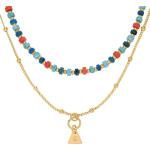 Reduzierte Goldene Damenhalsketten & Damenhalsschmuck Vergoldete mit Echte Perle personalisiert 