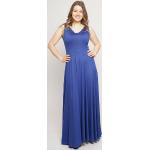 Royalblaue Elegante Nachhaltige Taillierte Kleider aus Lyocell für Damen Größe XS 