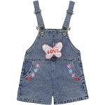 Bestickte Jeans-Overalls für Kinder mit Insekten-Motiv mit Pailletten aus Denim für Mädchen für den für den Sommer 