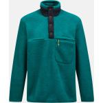Grüne Vintage Herrenfleecepullover & Herrenfleeceshirts aus Fleece Größe S 